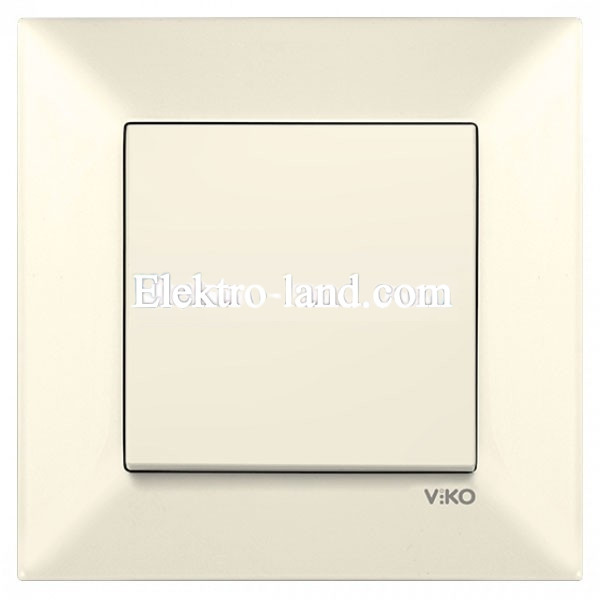 Выключатель одноклавишный крем VIKO MERIDIAN 90970201-WH